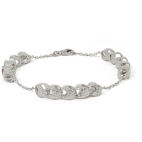 bracciale in oro bianco 18 kt a catena rol�