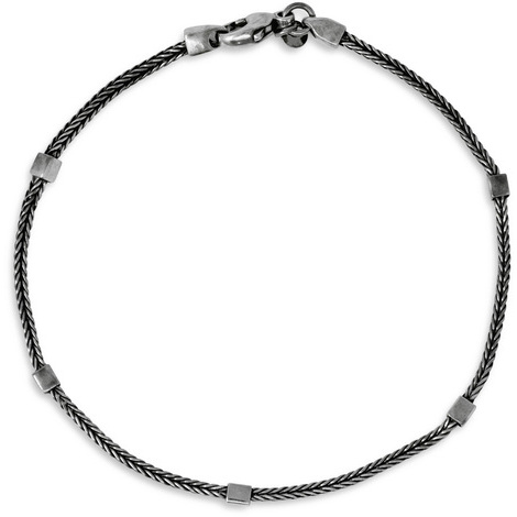 Bracciale da uomo in argento 925 brunito 