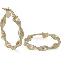 orecchini cerchio torchon in oro 18kt sarnioro