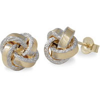 orecchini a lobo con nodo in oro 18kt sarnioro