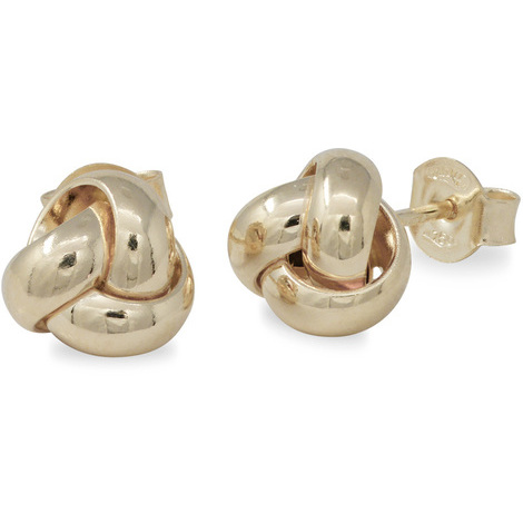 Orecchini a lobo con nodo in oro 18Kt SarniOro