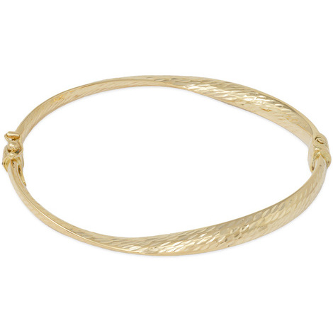 Bracciale rigido diamantato in oro 18Kt SarniOro