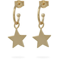 orecchini cerchio con stella argento 925 sarnioro