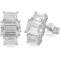 orecchini lobo oro 18kt con zirconi sarnioro