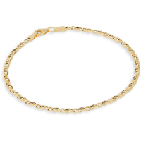 bracciale a maglia traversino in oro giallo 18kt