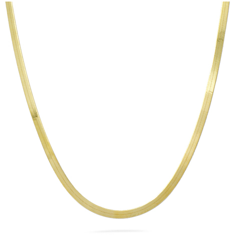Collana in argento 925 gold a catena snake