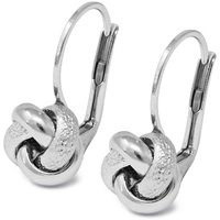 orecchino da donna a monachella in oro bianco 18kt