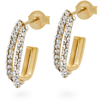 orecchini da donna ovali in oro giallo 18kt