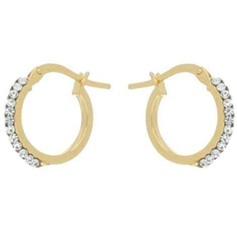 Orecchini da donna a cerchio in oro giallo 18Kt