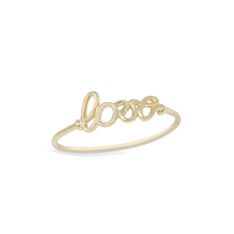 ANELLO DONNA "LOVE" IN ORO GIALLO