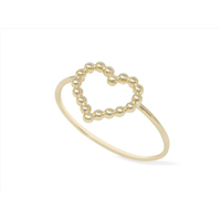 anello donna in oro con cuore 