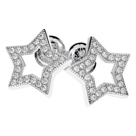 Orecchini in argento con zirconi