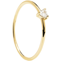 anello cuore mis.12 in argento placcato oro 18kt