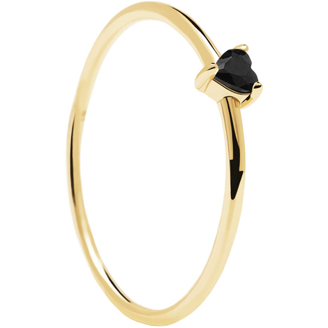 Anello cuore mis.12 in argento placcato oro 18kt
