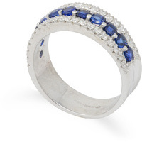 anello a fascia lab grown sapphire eureka