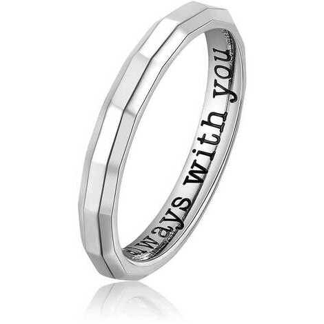 Anello Brosway in acciaio316L con incisione mis.16