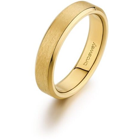 Anello Brosway in acciaio316L satinato mis.19