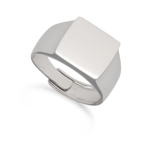 Anello chevalier da uomo in argento 925