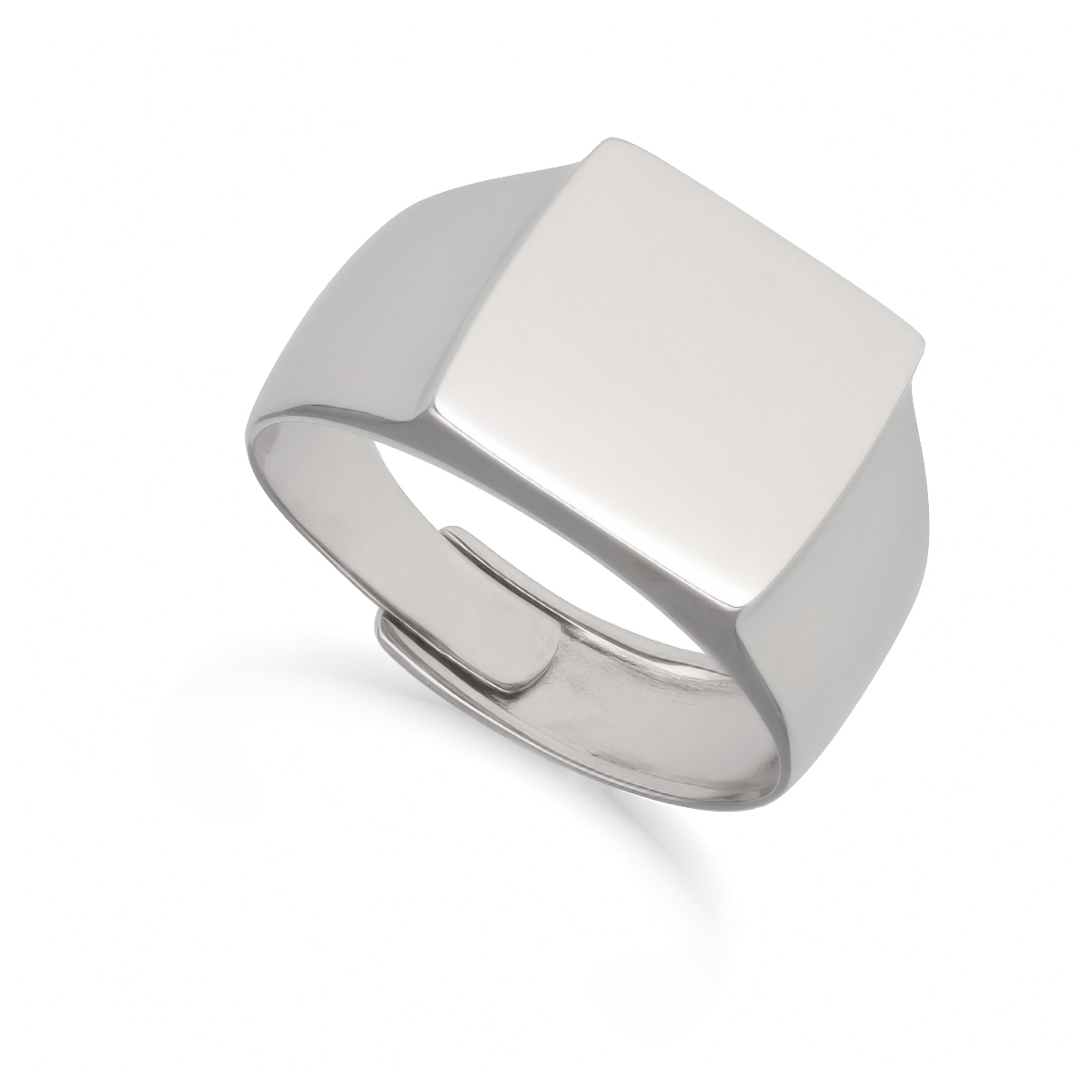 Anello vintage in argento sterling con monogramma, stile