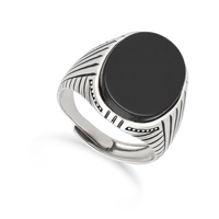 anello chevalier da uomo in argento 925
