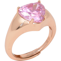 anello chevalier in argento925 con cristallo cuore