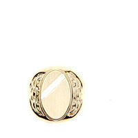 anello chevalier oro giallo 9 kt 