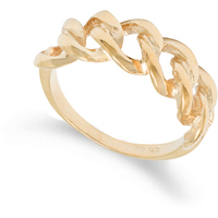 anello da donna a catena grumetta in oro 9kt