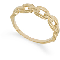 anello da donna a catena in oro giallo 9kt