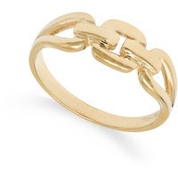 anello da donna a catena in oro giallo 9kt 