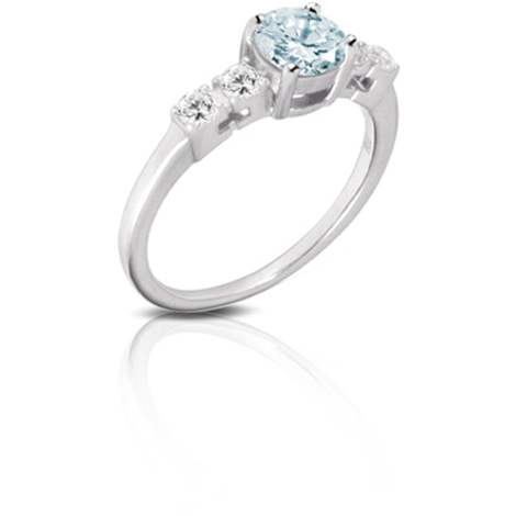 Anello da donna in argento con cristalli Kulto925