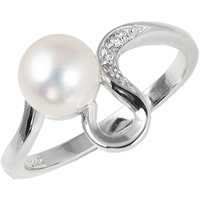 anello da donna in argento con perla bluamante 