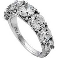 anello diamonfire in argento con zirconi
