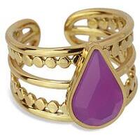 anello donna acciaio gold anartxy sunflowers