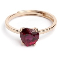 anello feeling in argento925 gold rose con cuore