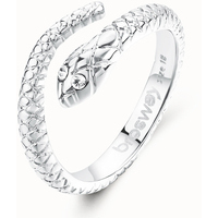 anello in acciaio con serpente brosway 