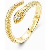 anello in acciaio con serpente brosway 