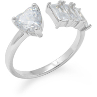 anello in argento925 con cristalli bianchi 