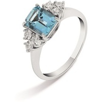 ANELLO IN ORO CON ACQUA MARINA E DIAMANTI 94MARD G2 11 0 15A0 93