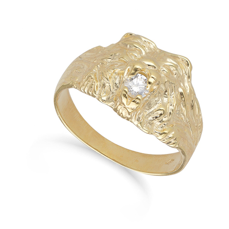 Anello Oro giallo 9 kt leone