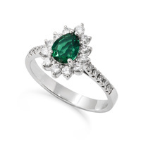 anello solitario oro 9kt lab grown diamond eureka