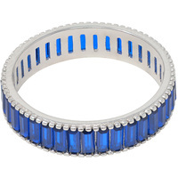 anello veretta in argento925 con cristalli blu 
