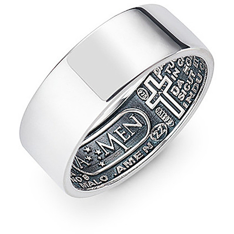 Anello preghiera Amen in argento