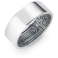 anello preghiera amen in argento