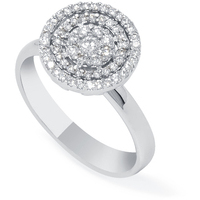 anello in oro 18kt con centrale diamanti