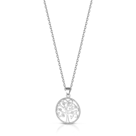 Collana in argento con ciondolo albero della vita