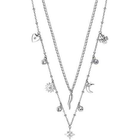 Collana doppia ciondoli Brosway in acciaio 316L