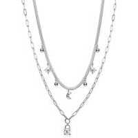 collana doppio filo simboli brosway in acciaio
