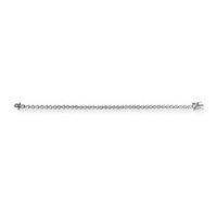 bracciale tennis in ottone e zirconi bianchi