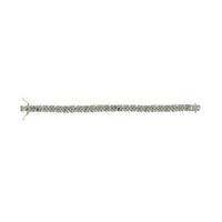 bracciale tennis cm 17,5/ zirconi bianchi / rhodiu