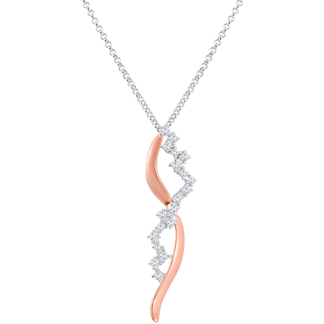 Collana Blu Amante in argento 925 e zirconi